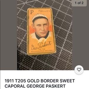 George Paskert Sweet Caporal cigarettes 1908